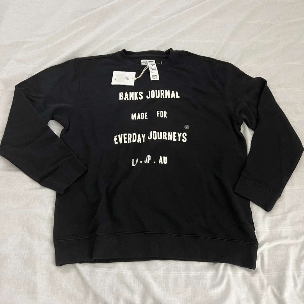 banks journal pullover crewneck